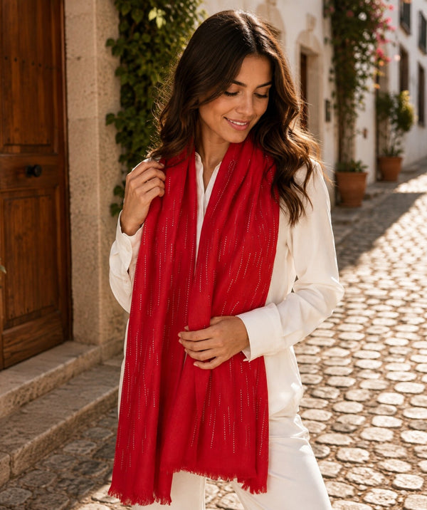 Dominique - Embellished Occasion Scarf