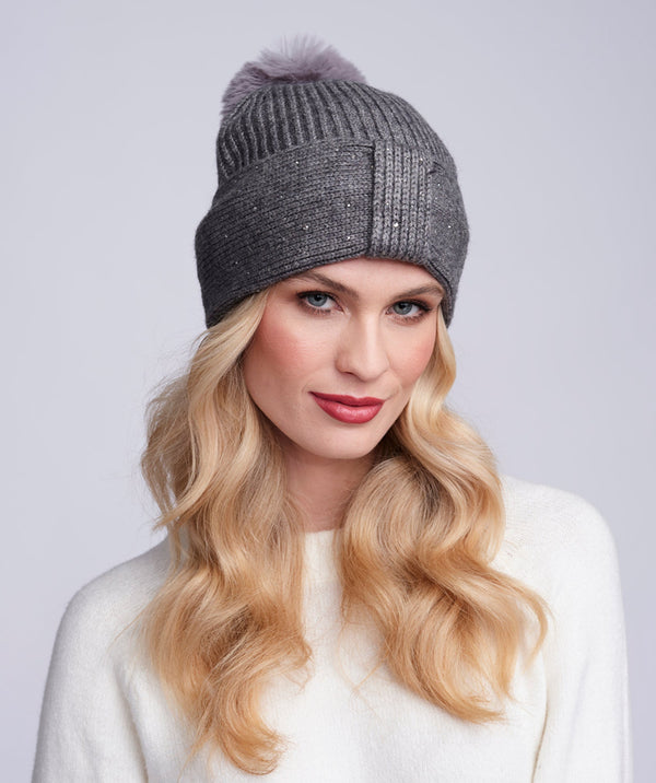 Drew - Pom Pom Beanie Hat