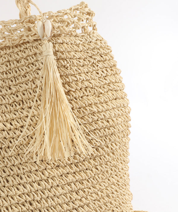 Ellis - Straw Beach Bag