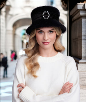 Esme - Chenille Cloche Hat