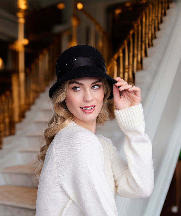 Estelle - Wool Cloche Hat