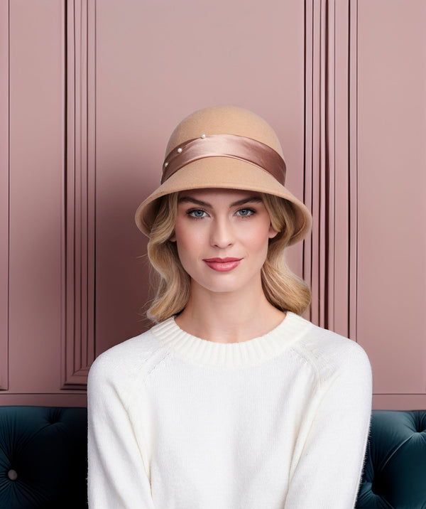 Estelle - Wool Cloche Hat