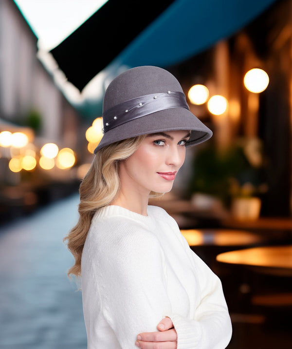 Estelle - Wool Cloche Hat