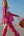 Estrella - Hot Pink Starfish Print Summer Trousers