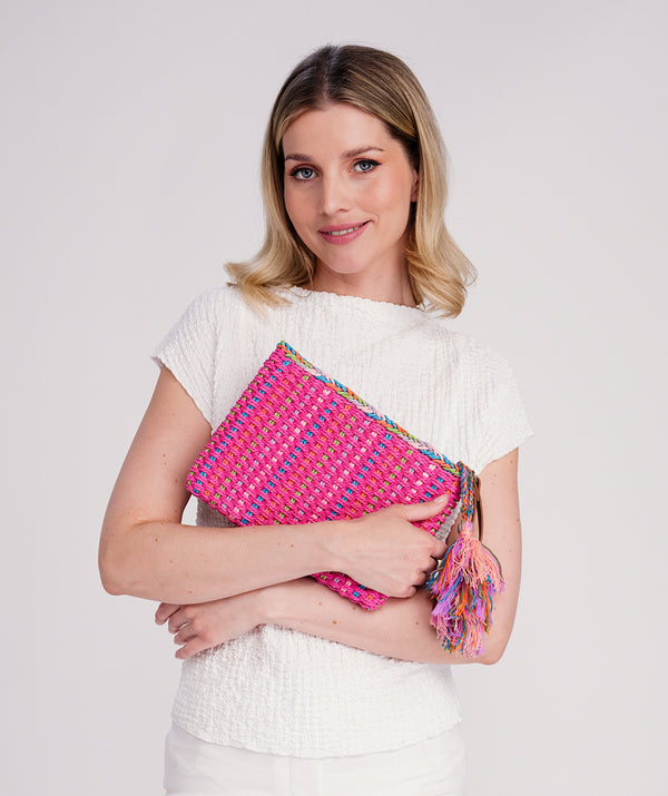 Fifi Clutch Bag - Hot Pink