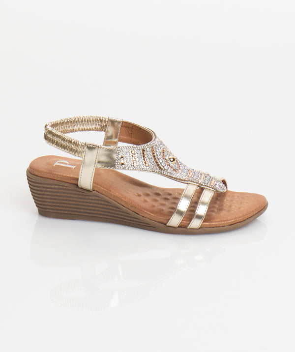 Sandalia Géminis - Oro
