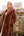 Rich Brown Plush Faux Fur Longline Coat