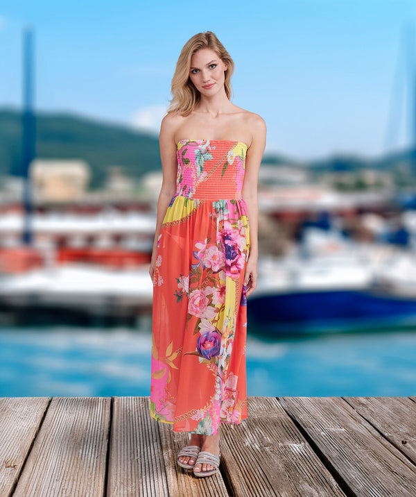 Hawaii - Strapless Maxi Beach Dress