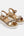 Gold Embellished Wedge Sandal with Adjustable Straps