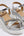 Silver Wedged Sandal with Embellished Jewels