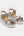 Silver Wedged Sandal with Embellished Jewels