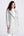 Hepburn - Silver Grey Longline Faux Fur Coat
