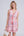 Pink Cotton Beach Dress with V-Neckline