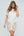 White Lace Beach Dress with Button Closures and Rope Waist Tie