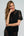 Black Lace Beach Dress with Button Closures and Rope Waist Tie