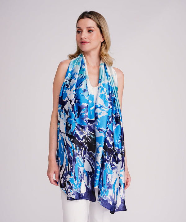 Iris  Scarf - Blue