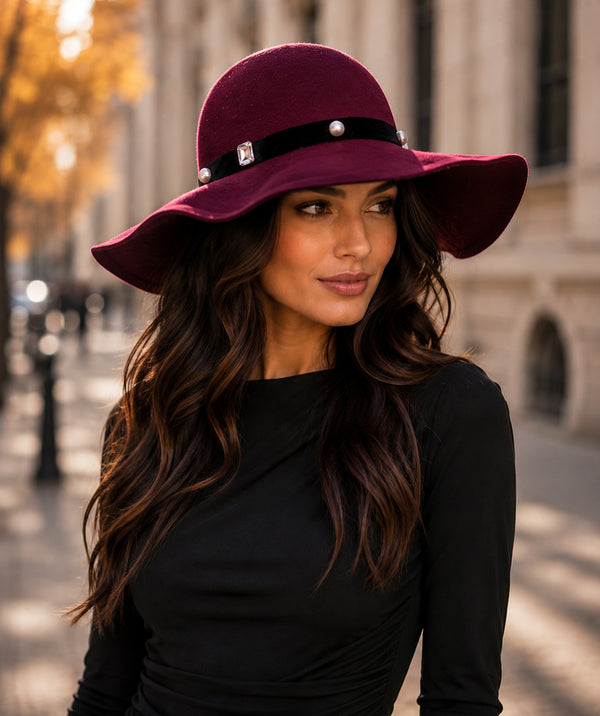 Ivanka - Gorro de invierno de ala ancha