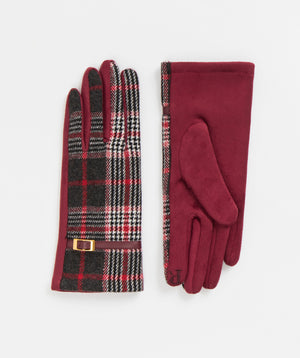 Touchscreen Tartan Gloves | Luxury Warmth, Ready Stock