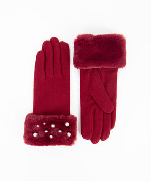 Faux Fur Cuff Wool Gloves | Luxury Feel, Affordable Price