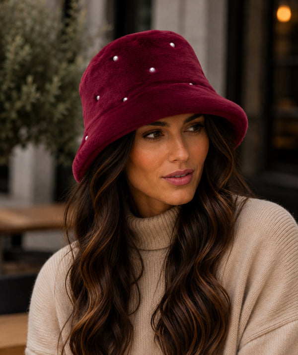 Jasmin - Faux Fur Bucket Hat
