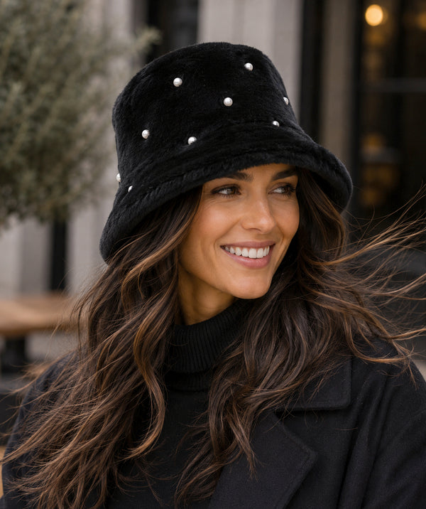 Jasmin - Faux Fur Bucket Hat