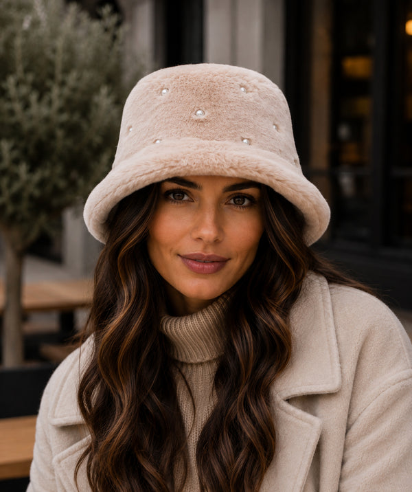 Jasmin - Faux Fur Bucket Hat