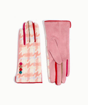 Faux Suede Houndstooth Glove | Premium Fit, Affordable Luxury