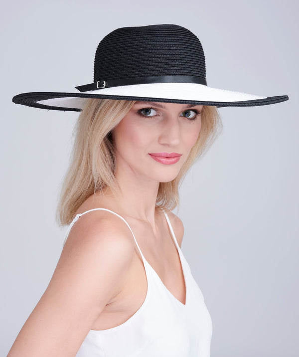 Kacie - Wide Brim Straw Hat