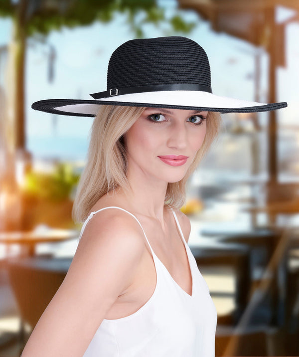 Kacie - Wide Brim Straw Hat