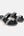 Black Embellished Wedged Mule Sandal with Open Toe