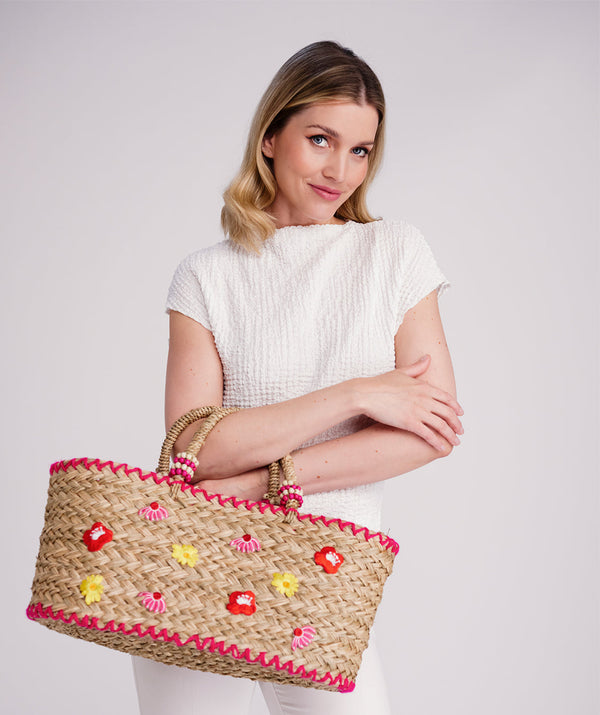 Kaylee - Straw Beach Basket