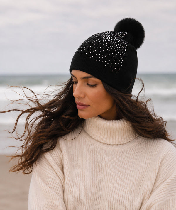 Kazia - Pom Pom Beanie Hat