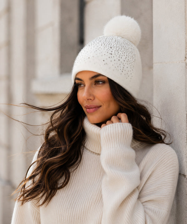 Kazia - Pom Pom Beanie Hat