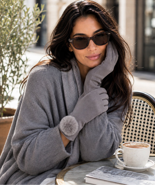 Leighton - Faux Suede Touchscreen Gloves
