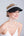 Black Headband Style Visor with Diamante Embellished Band