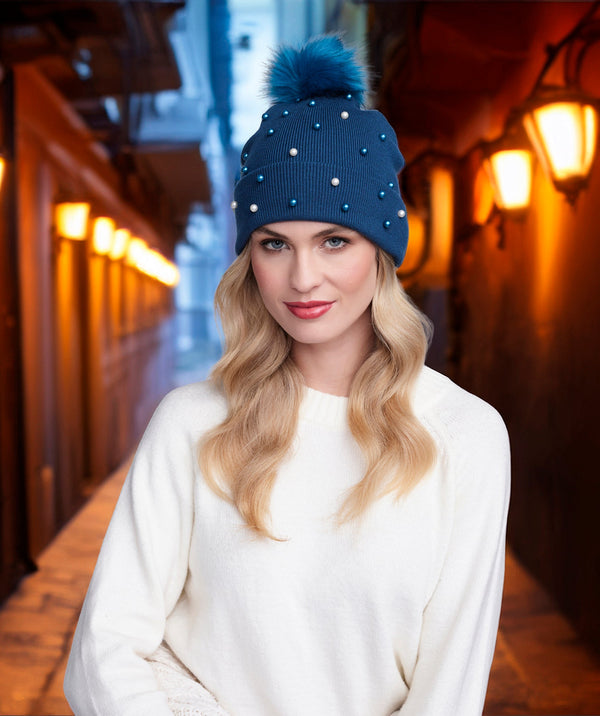 Lovato - Pom Pom Beanie Hat