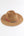 Natural Paper Straw Fedora Hat with Bead Embellishment Band
