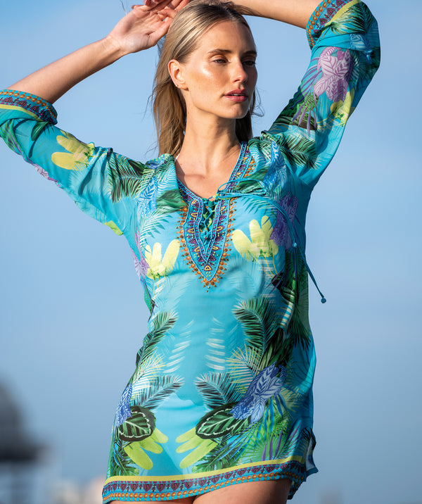 Marbella Cover up - Blue