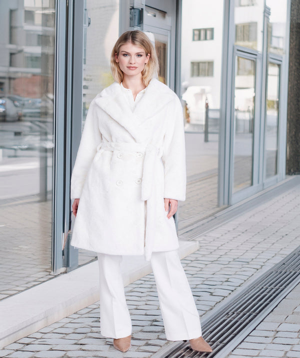 Margot - Longline Faux Fur Coat