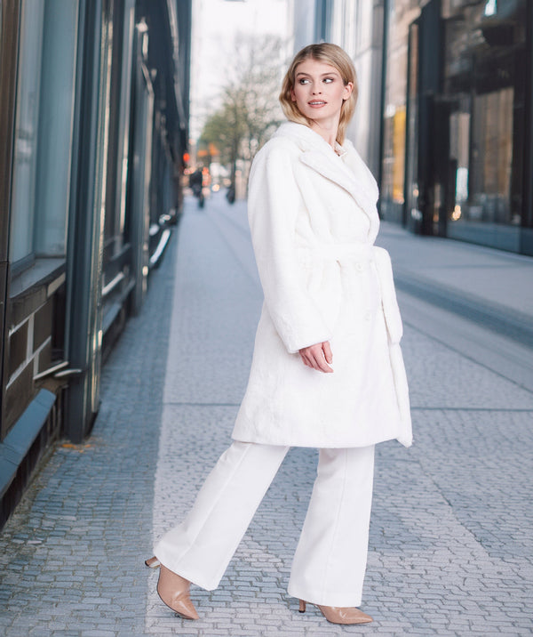 Margot - Longline Faux Fur Coat