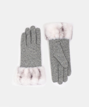 Faux Fur Cuff Wool Gloves | Luxury Gloves, Great Price