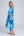 Side View: Blue Ocean Print Maxi Cover Up with Dazzling Embellishment