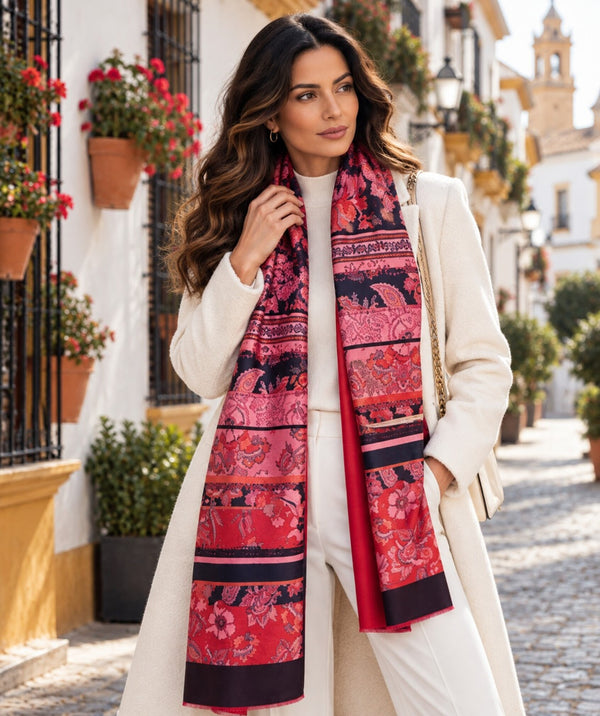 Mavis - Reversible Cashmere Feel Scarf