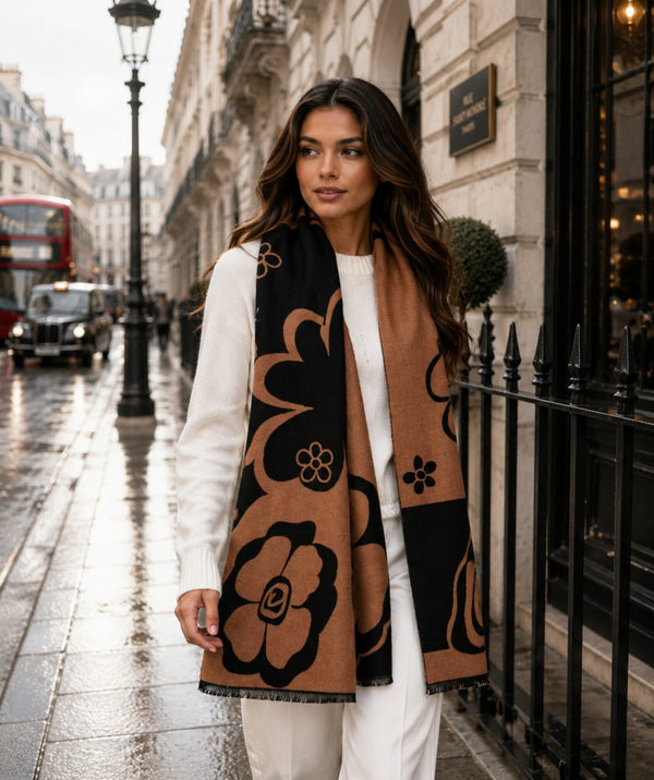 Megan - Oversized Statement Print Scarf