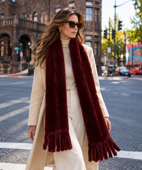 Michaela - Oversized Faux Fur Scarf