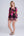 Black Floral Print Cover up with Embellishments