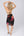 Back View: Black Floral Print Sarong with Wrap Around Design