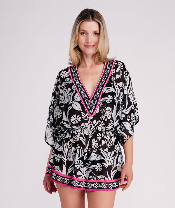Mykonos Dress - Black/White