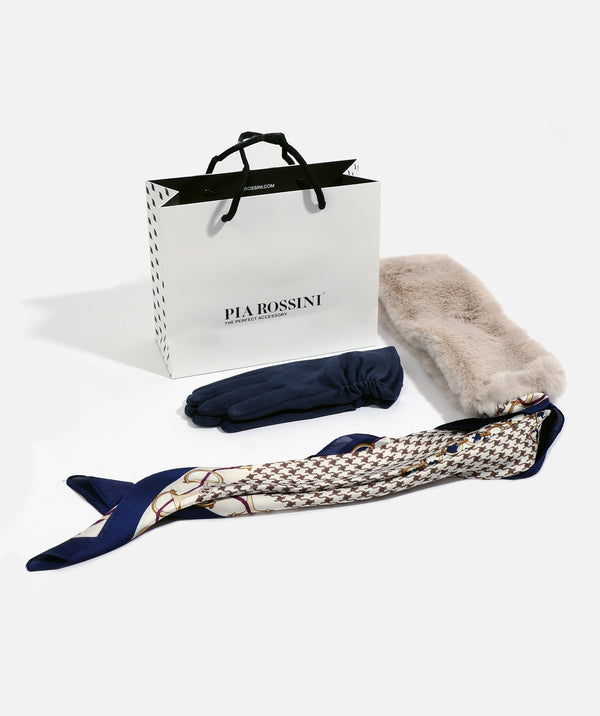 Gift Bag - Nikki Scarf & Laura Glove - Navy