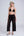 Black Beach Trousers with Lace Panel Front and Tassel Tie